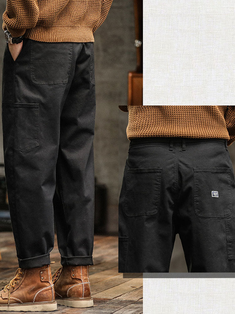Men's Vintage-Inspired Casual Utility Pants