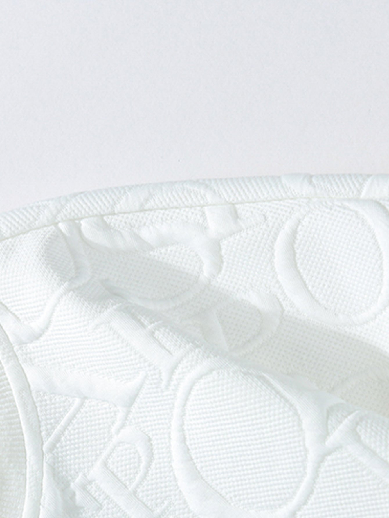 Letter Jacquard V Neck T-Shirt