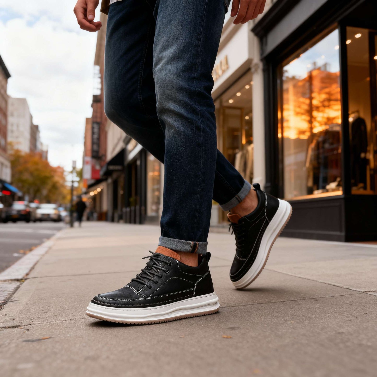 Roy Johnson Leather Sneakers