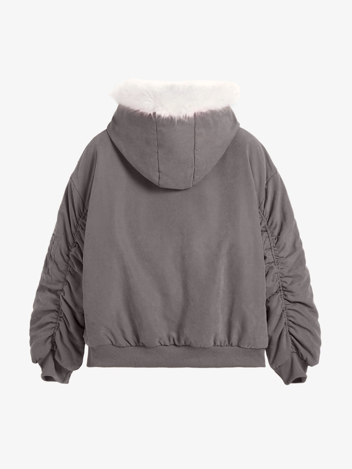 Oversized Reversible Fur Hooded Jacket