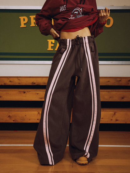 The Stripe Super Baggy Barrel Sweatpants