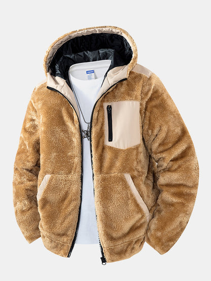 Teddy Fleece Hooded Jacket