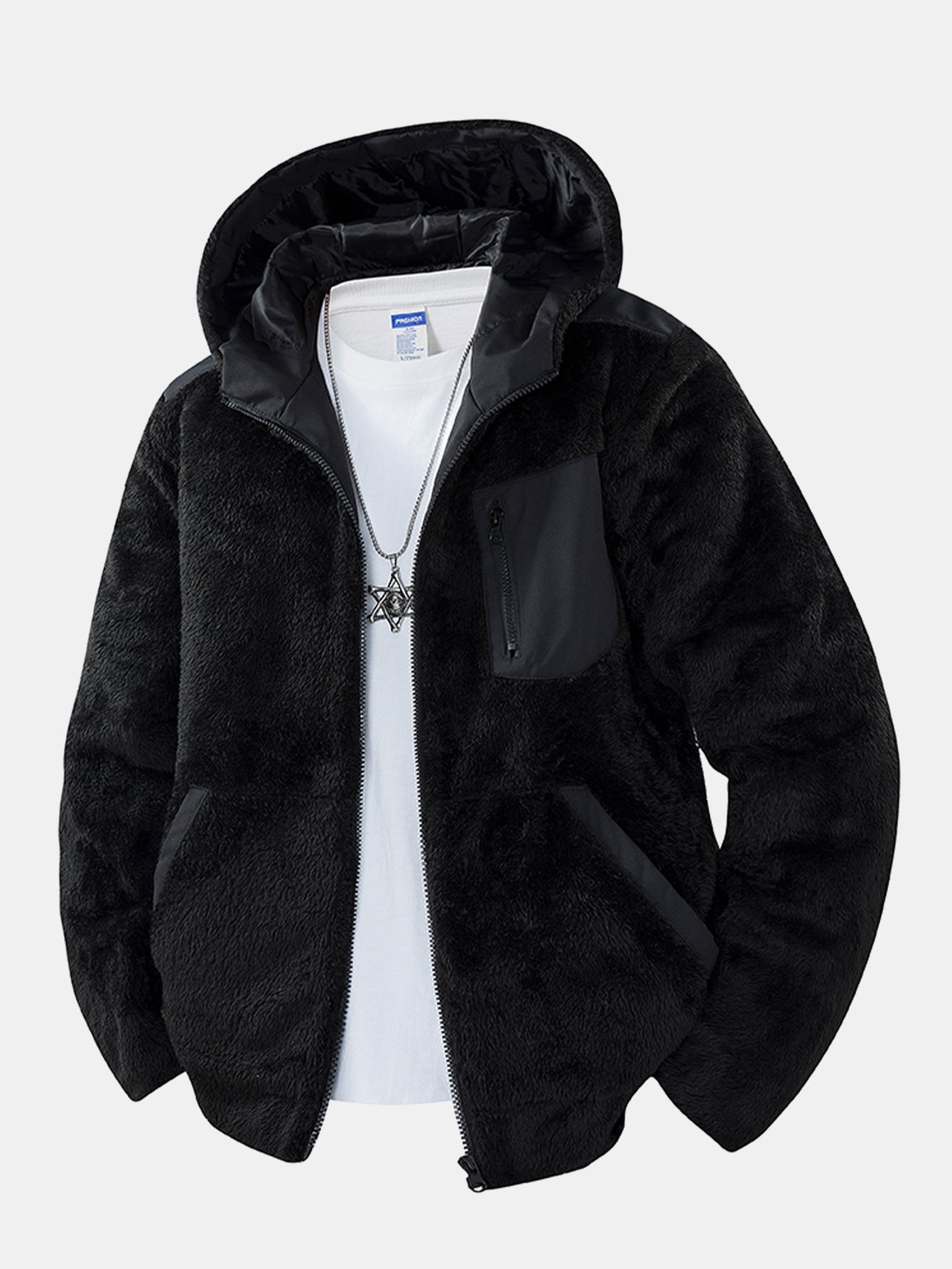 Teddy Fleece Hooded Jacket