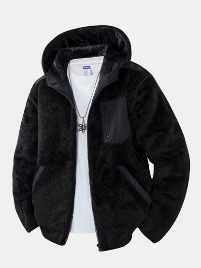 Teddy Fleece Hooded Jacket
