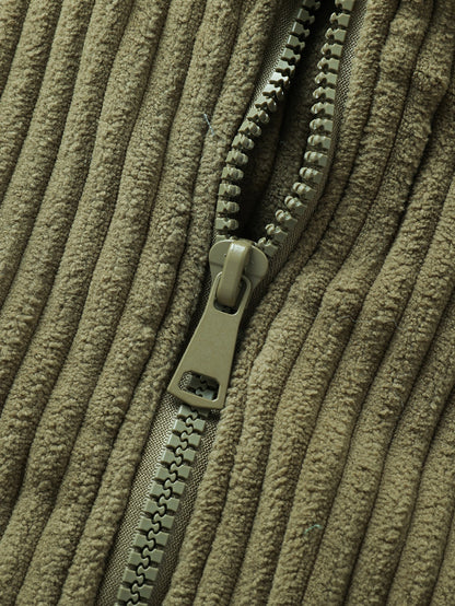 Quilted Lined Corduroy Coat
