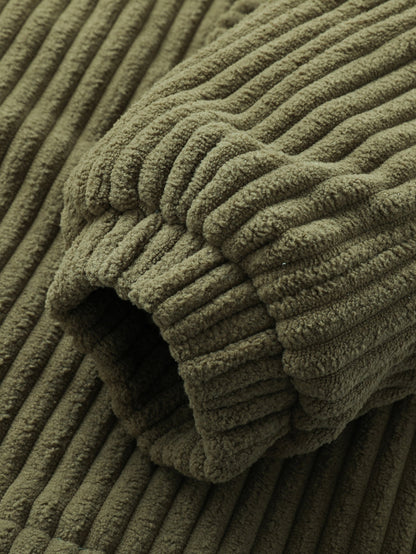 Quilted Lined Corduroy Coat