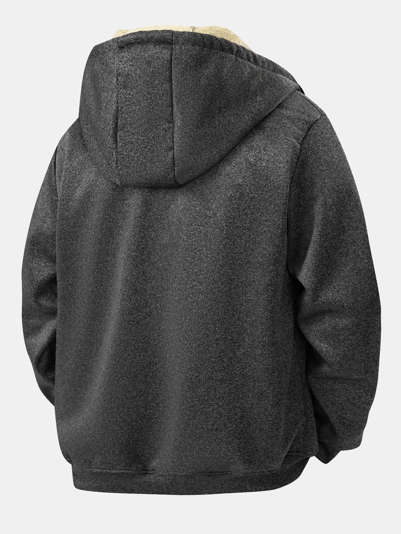 Teddy Lined Zipper Hoodie