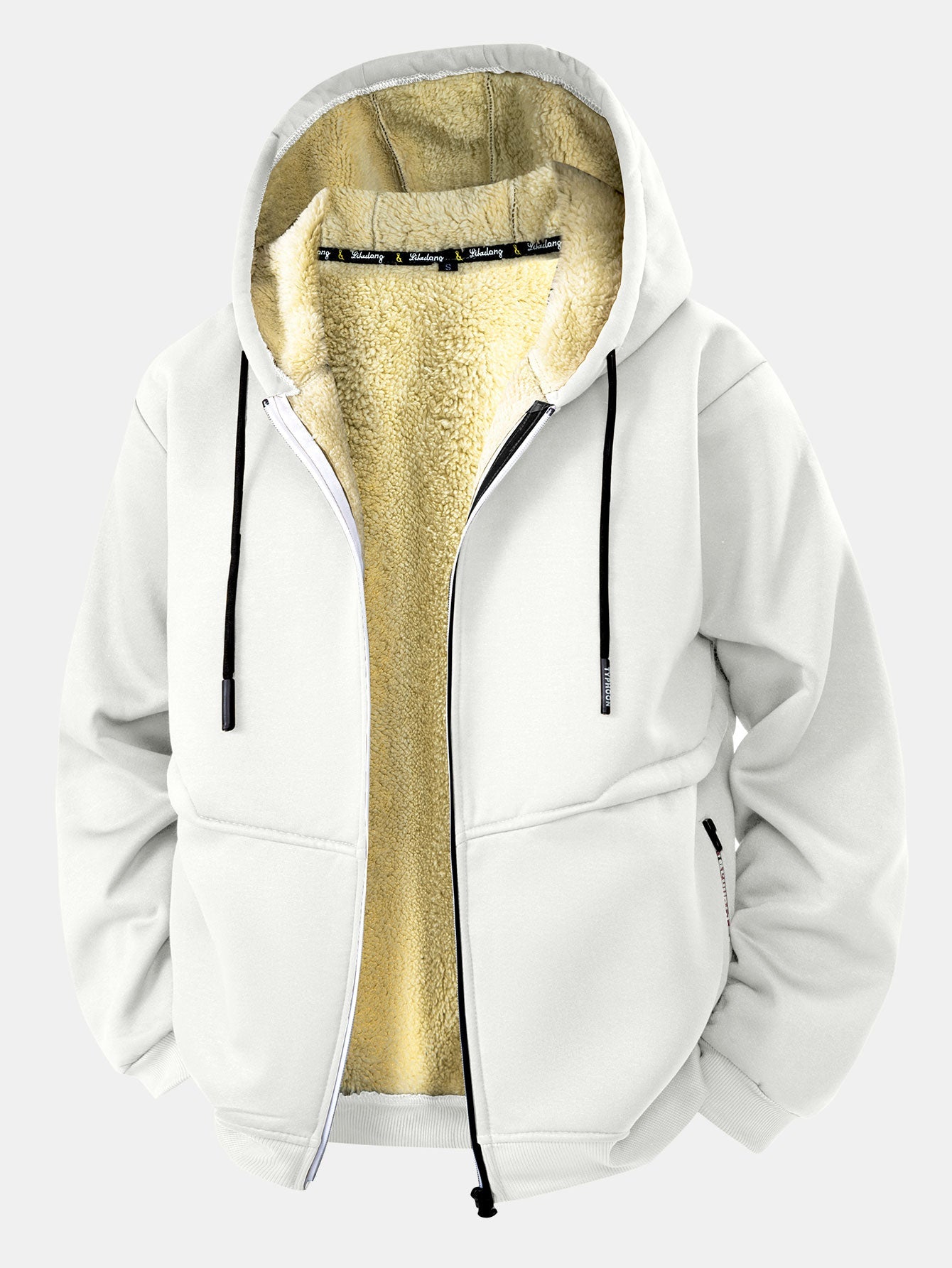 Teddy Lined Zipper Hoodie