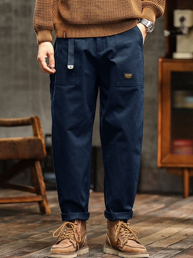 Men's Vintage-Inspired Casual Utility Pants