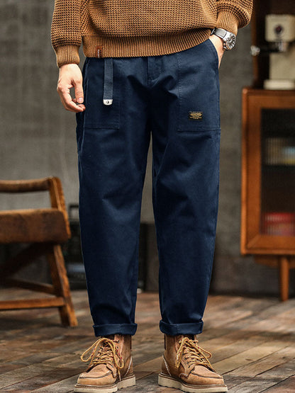Men's Vintage-Inspired Casual Utility Pants