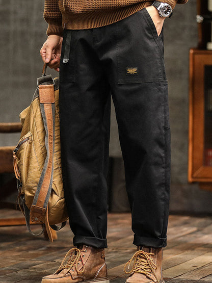 Men's Vintage-Inspired Casual Utility Pants