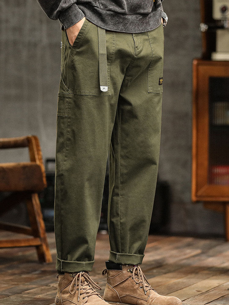 Men's Vintage-Inspired Casual Utility Pants