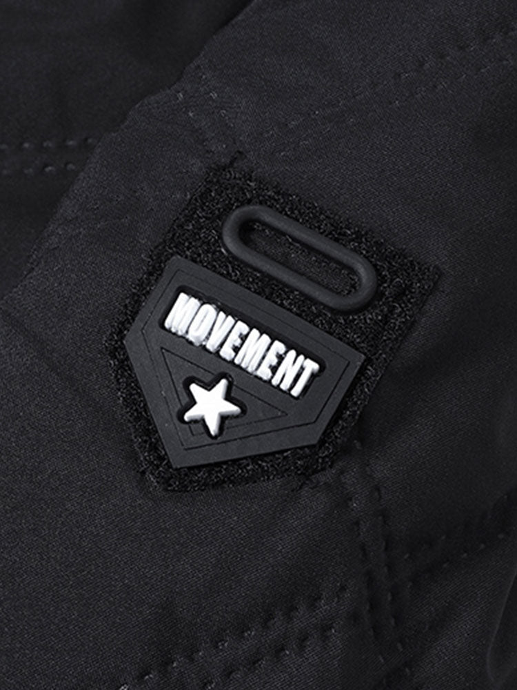 Faux Fur Lined Quilted Stand Collar Jacket