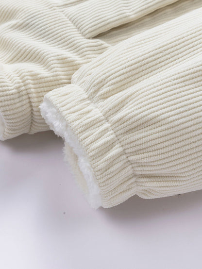 Teddy Corduroy Reversible Hooded Jacket