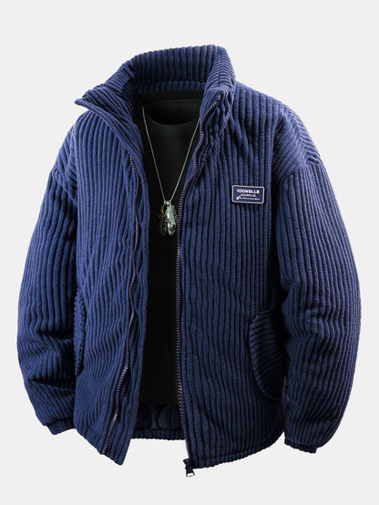 Quilted Lined Corduroy Coat