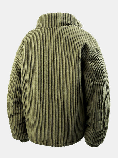 Quilted Lined Corduroy Coat