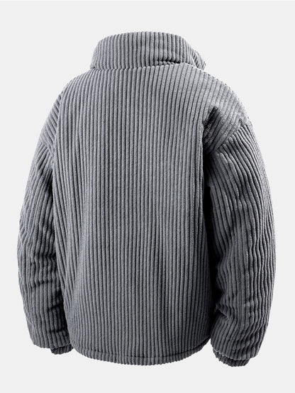 Quilted Lined Corduroy Coat