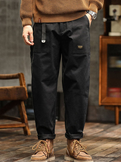 Men's Vintage-Inspired Casual Utility Pants