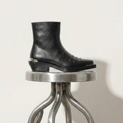 Silver Thorn Square Toe Boot