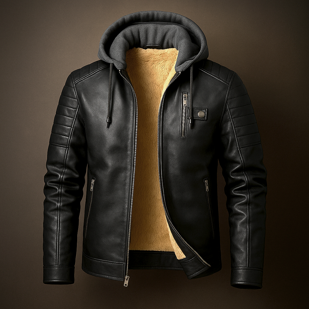 Colt Brookson Leather Hoodie
