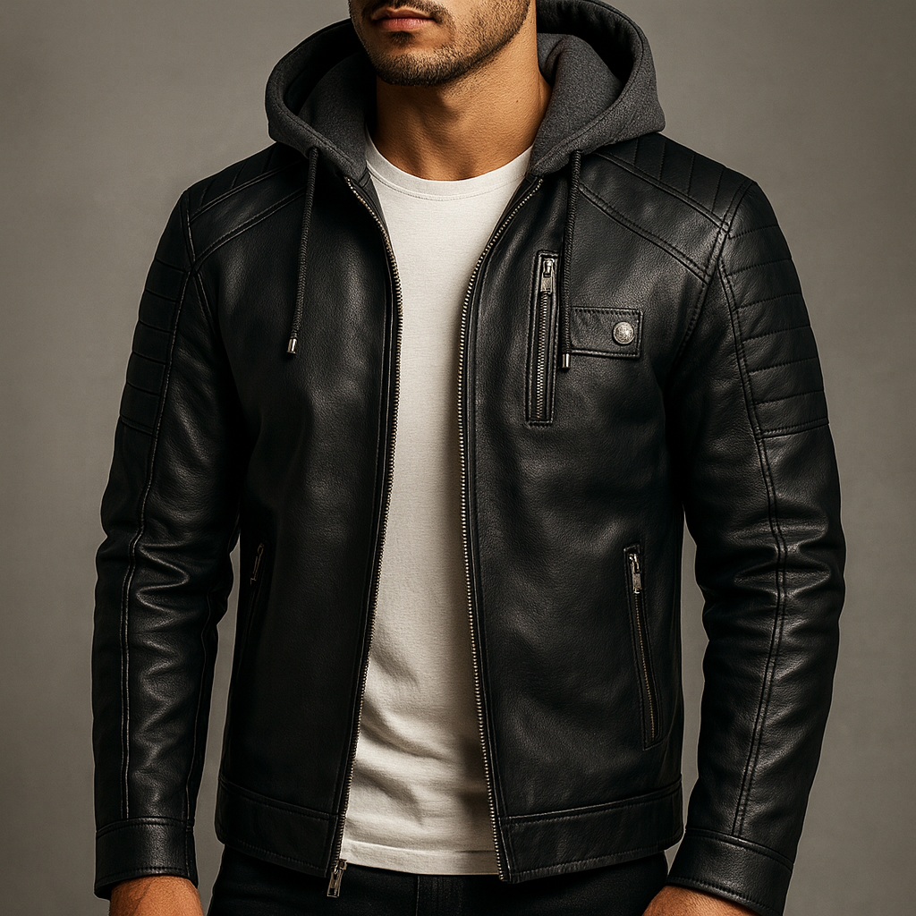 Colt Brookson Leather Hoodie