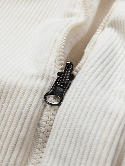 Teddy Corduroy Reversible Hooded Jacket