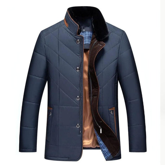 Alden | Winter Jacket Vest With Stand-Up Collar