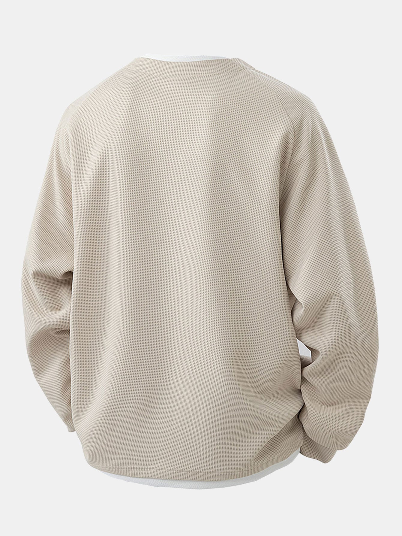 Raglan Sleeve 2 In 1 Waffle T-Shirt