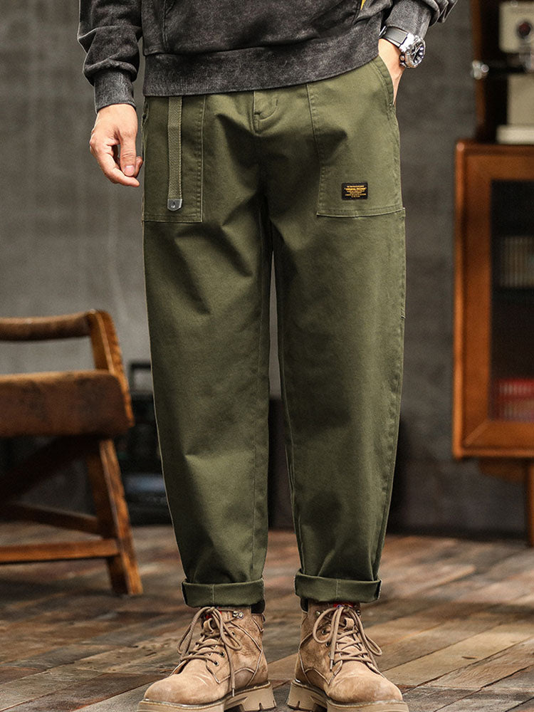 Men's Vintage-Inspired Casual Utility Pants
