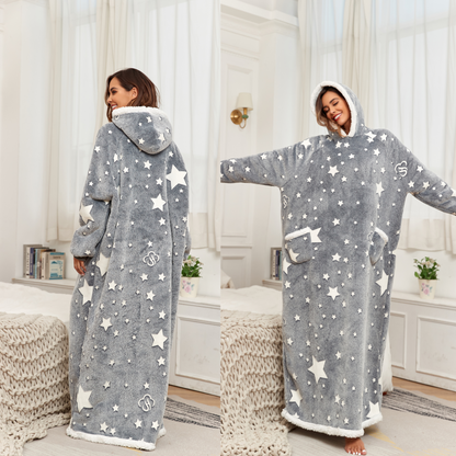 Grey Starry Elegance Eloxa Hoodie