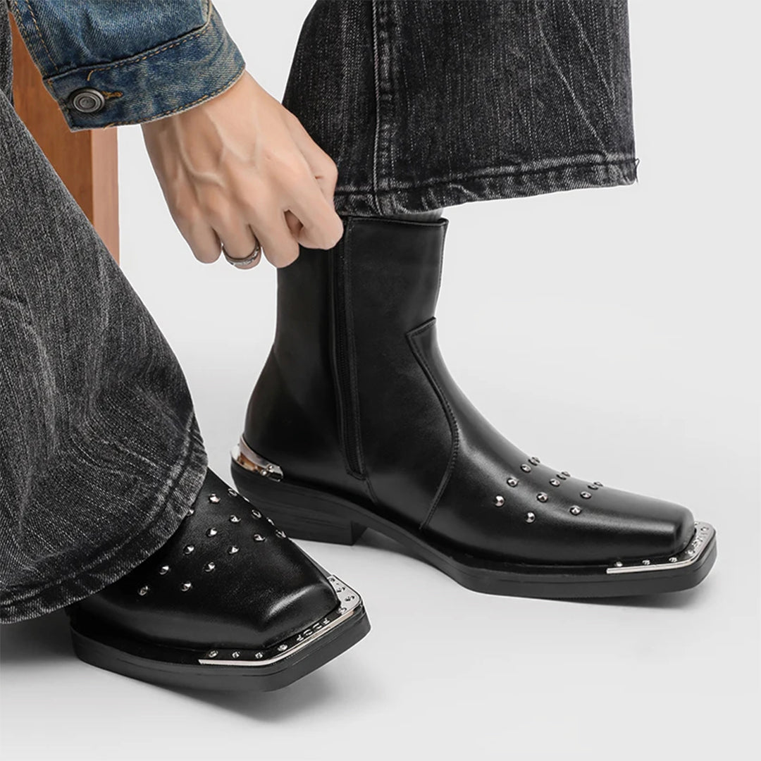 Silver Thorn Square Toe Boot