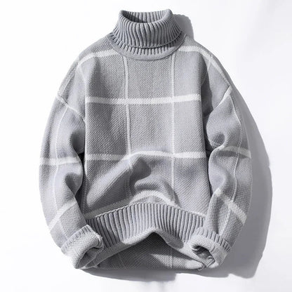 Alston Grid Knit Turtleneck
