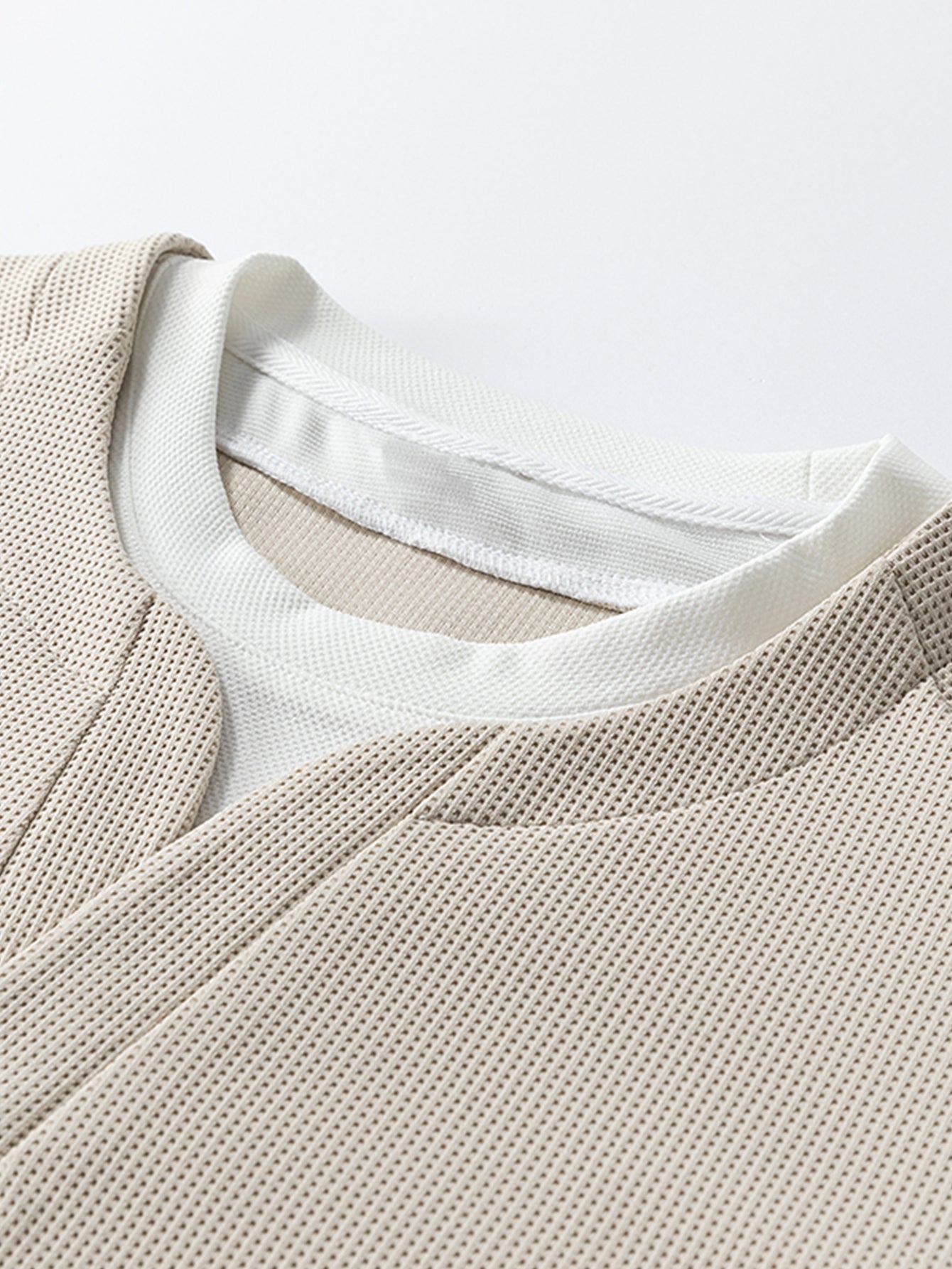 Raglan Sleeve 2 In 1 Waffle T-Shirt