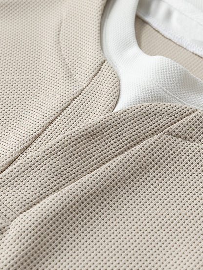 Raglan Sleeve 2 In 1 Waffle T-Shirt