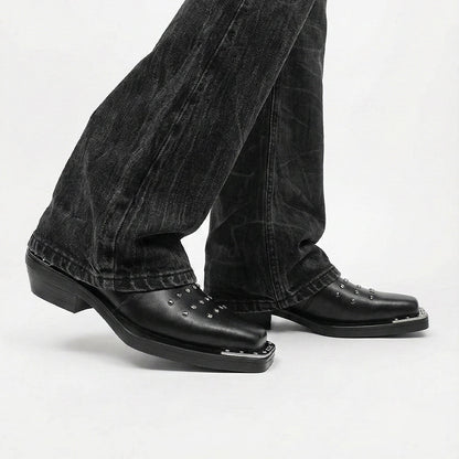 Silver Thorn Square Toe Boot