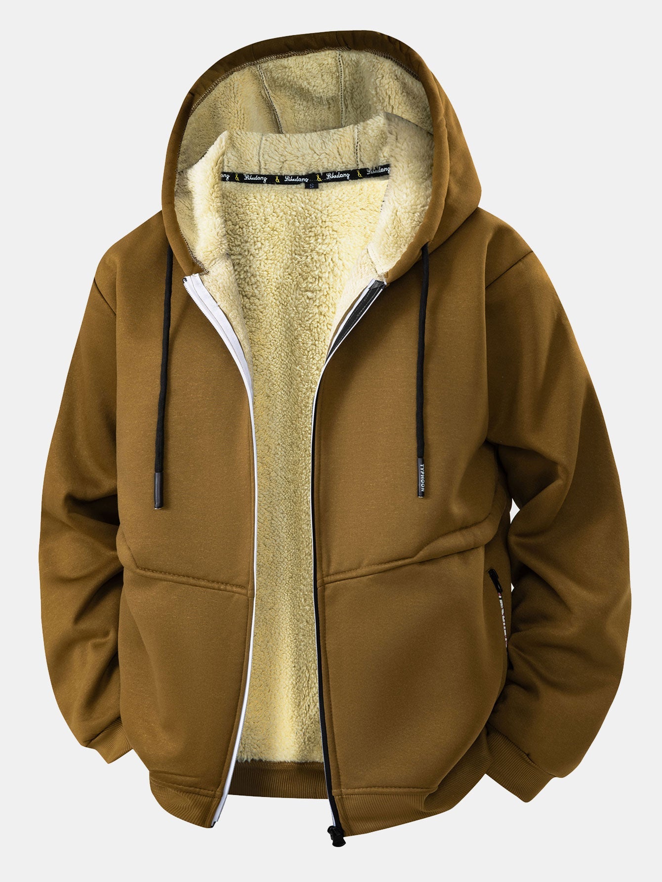Teddy Lined Zipper Hoodie
