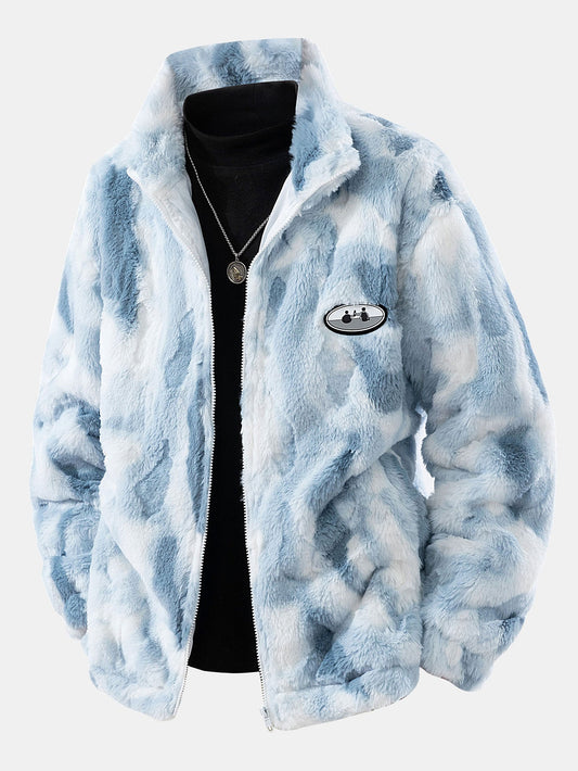 Faux Fur Zip-Up Jacket
