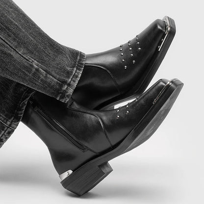 Silver Thorn Square Toe Boot