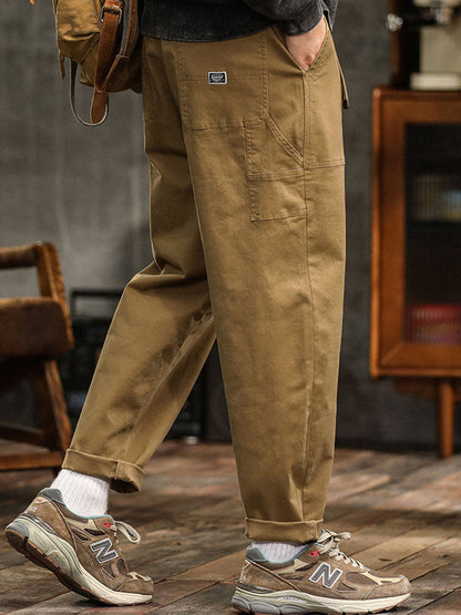Men's Vintage-Inspired Casual Utility Pants