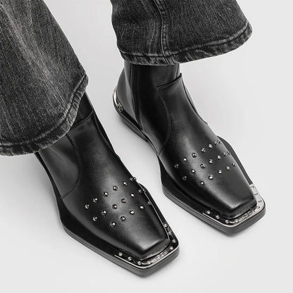 Silver Thorn Square Toe Boot