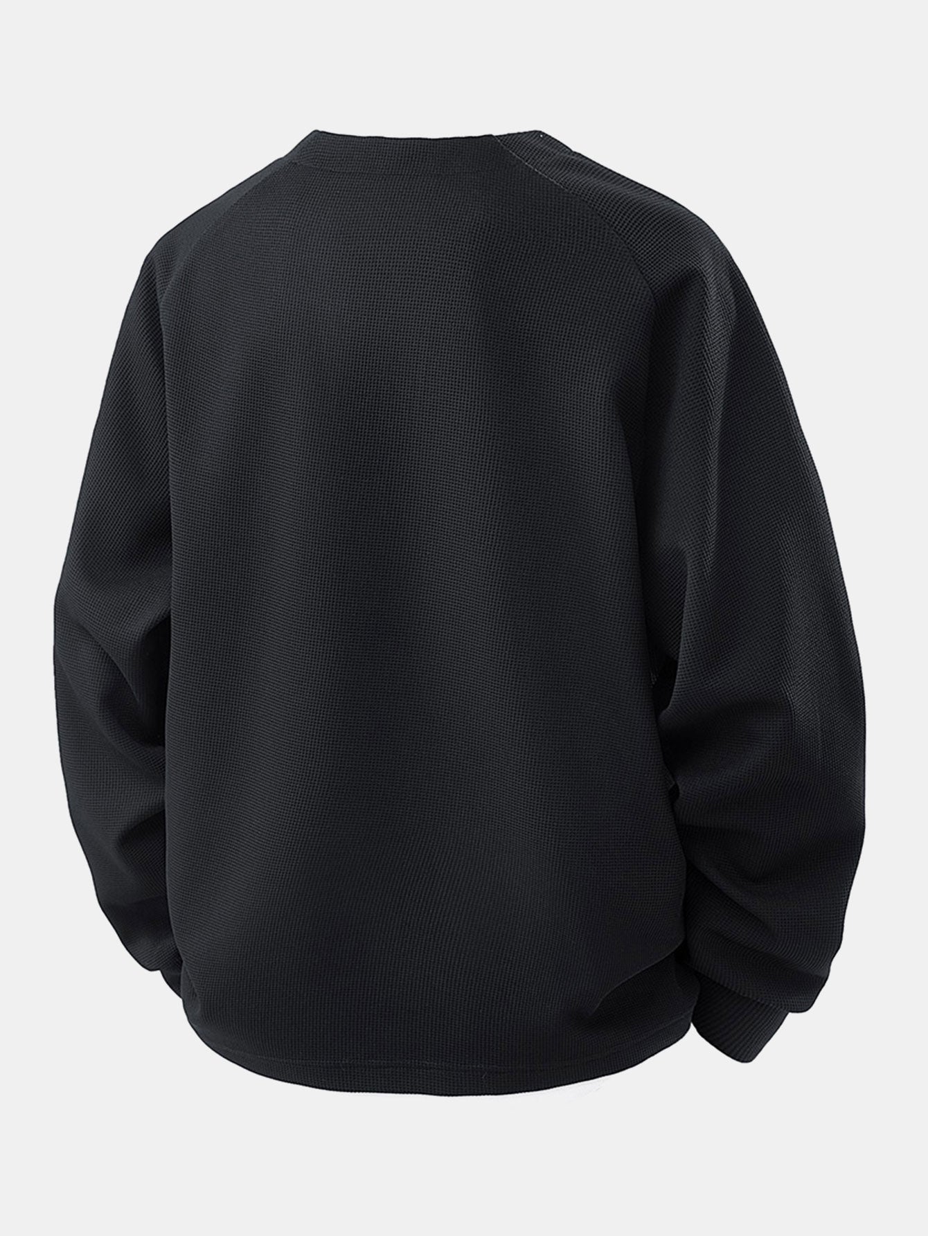 Raglan Sleeve 2 In 1 Waffle T-Shirt