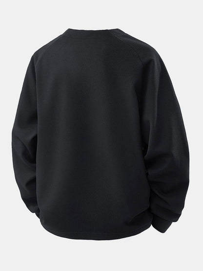 Raglan Sleeve 2 In 1 Waffle T-Shirt