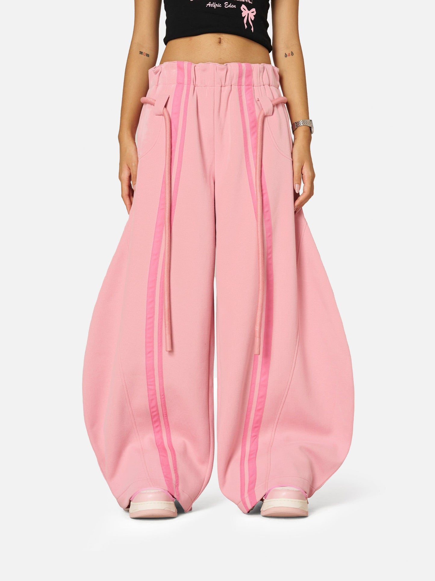 The Stripe Super Baggy Barrel Sweatpants