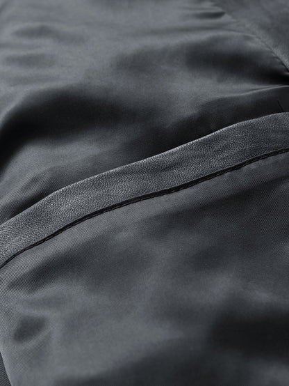 Textured PU Leather Jacket