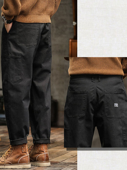 Men's Vintage-Inspired Casual Utility Pants