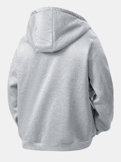 Teddy Lined Zipper Hoodie