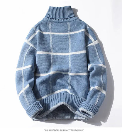 Alston Grid Knit Turtleneck