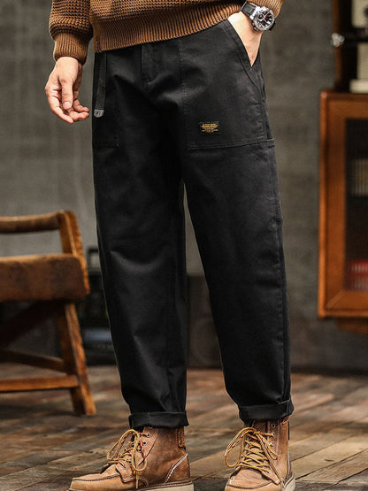 Men's Vintage-Inspired Casual Utility Pants