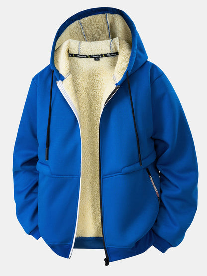 Teddy Lined Zipper Hoodie
