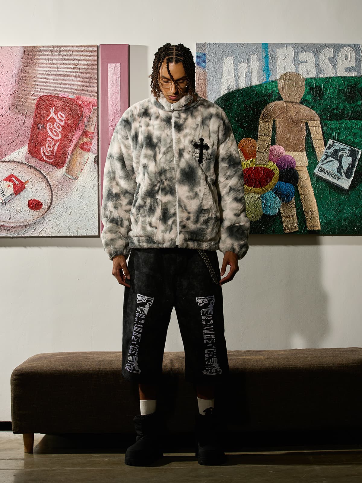 Heavy-Duty Faux Lambswool Urban Jacket